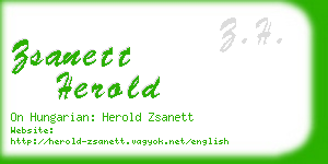 zsanett herold business card